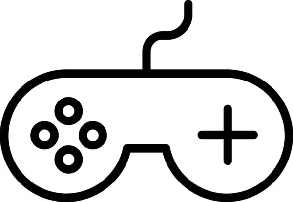 Joystick Technology Controller Icon Outline Style — Stock Vector