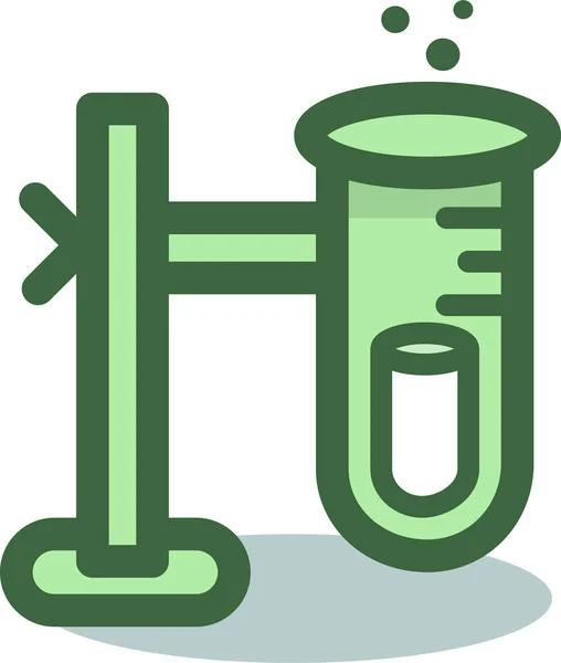 Icono Experimento Química Química Estilo Contorno Lleno — Archivo Imágenes Vectoriales