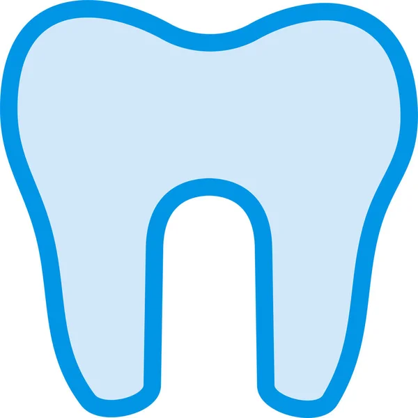 Ressalva Ícone Saúde Dental Estilo Esboço Preenchido —  Vetores de Stock
