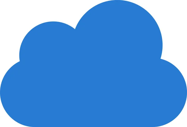 Хмарні Хмари Хмарна Іконка Суцільному Стилі — стоковий вектор