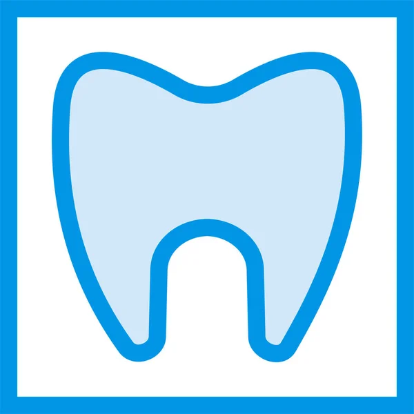 Dental Dentist Dentistry Icon Filled Outline Style — Stock Vector