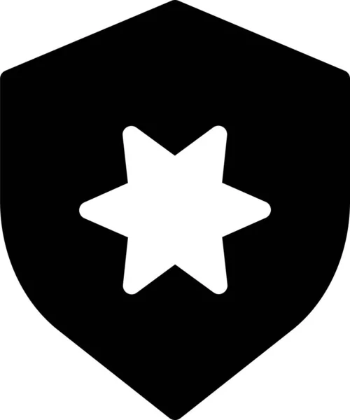 Protección Seguridad Icono Seguro Estilo Sólido — Vector de stock