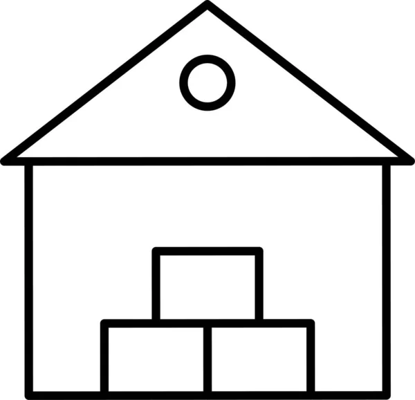 仓库存储车库图标 — 图库矢量图片