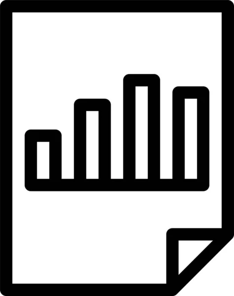 Ícone Registro Arquivo Documento Estilo Esboço — Vetor de Stock