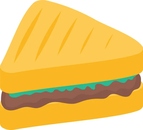 Sandviç Lokanta Simgesi — Stok Vektör