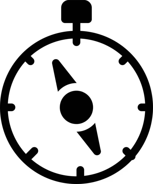 Kompass Richtung Gps Symbol Solidem Stil — Stockvektor