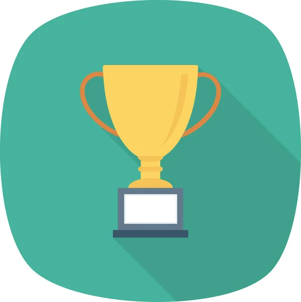 Award Prize Trophy Icon Icon Icon Flat Style — Stock Vector