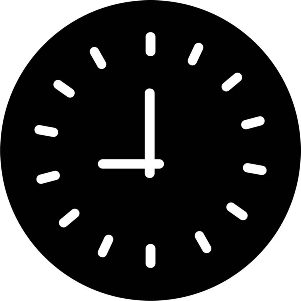 钟表分钟时间表图标 实色风格 — 图库矢量图片
