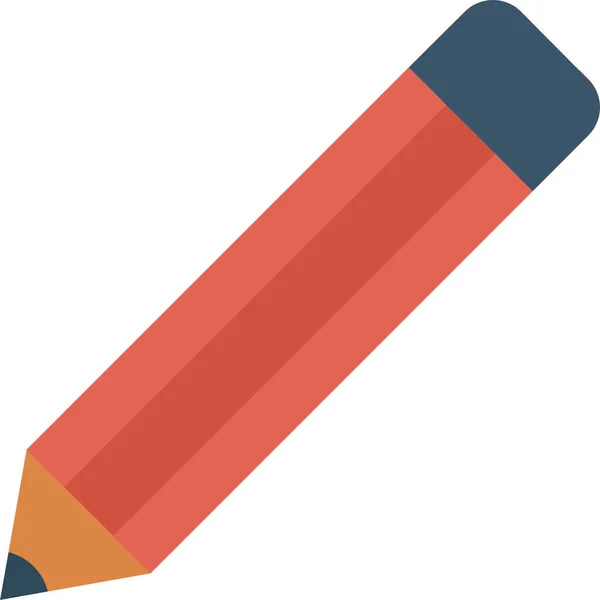 Créer Modifier Icône Crayon Dans Style Plat — Image vectorielle