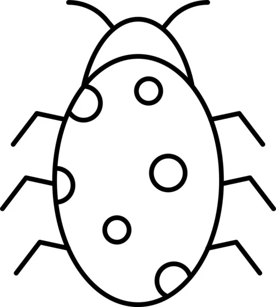 Virus Bug Malware Pictogram — Stockvector