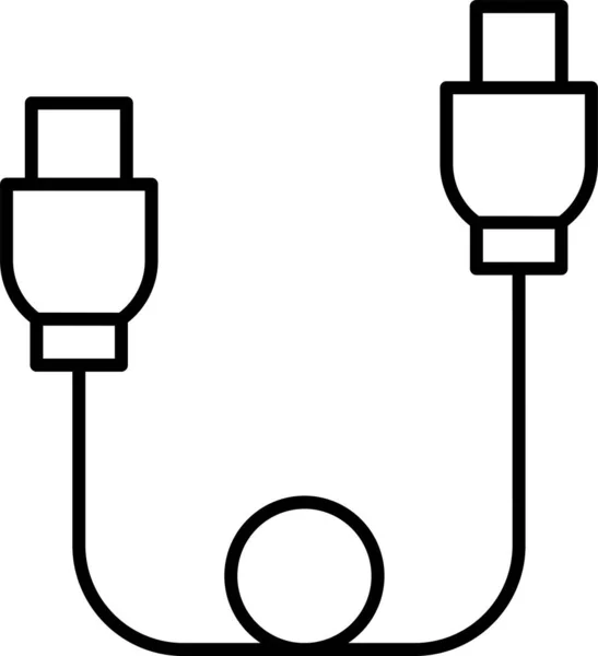 Usb电缆电子图标 — 图库矢量图片