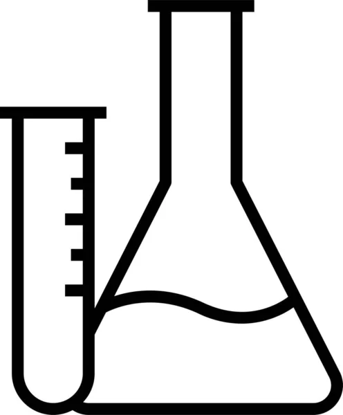 Laboratorio Química Ciencia Icono — Vector de stock