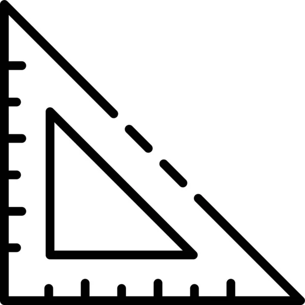 轮廓型标尺绘图测量图标 — 图库矢量图片