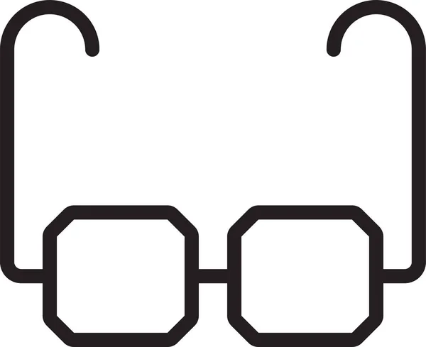 Diseño Gafas Esenciales Icono — Archivo Imágenes Vectoriales