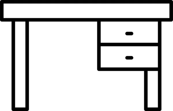 桌子家具图标 — 图库矢量图片