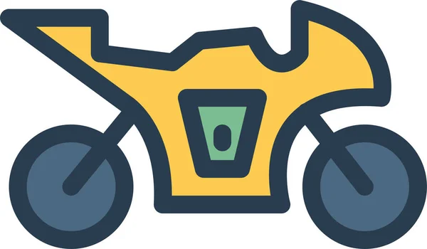 Fahrrad Schwere Öffentliche Ikone Gefülltem Outline Stil — Stockvektor
