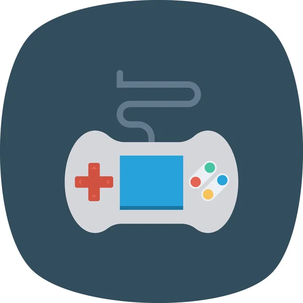 Gamepad Gaming Ikone Flachen Stil — Stockvektor