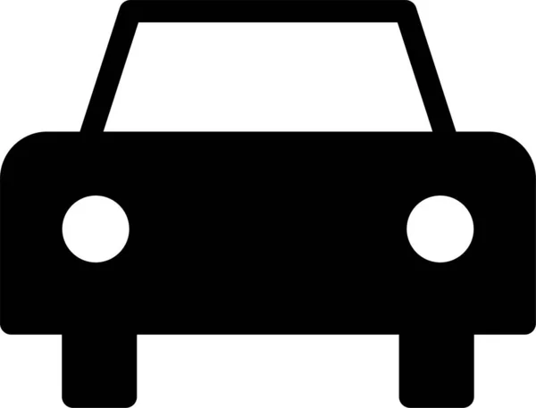 Икона Автомобильного Транспорта Твердом Стиле — стоковый вектор