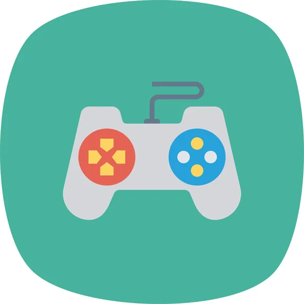 Controller Device Game Icon Flat Style — Stock Vector