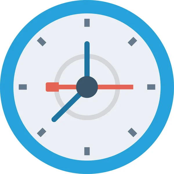 Despertador Reloj Minuto Icono Estilo Plano — Vector de stock