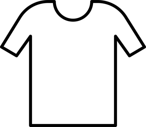 Textilní Šaty Ikona Košile — Stockový vektor