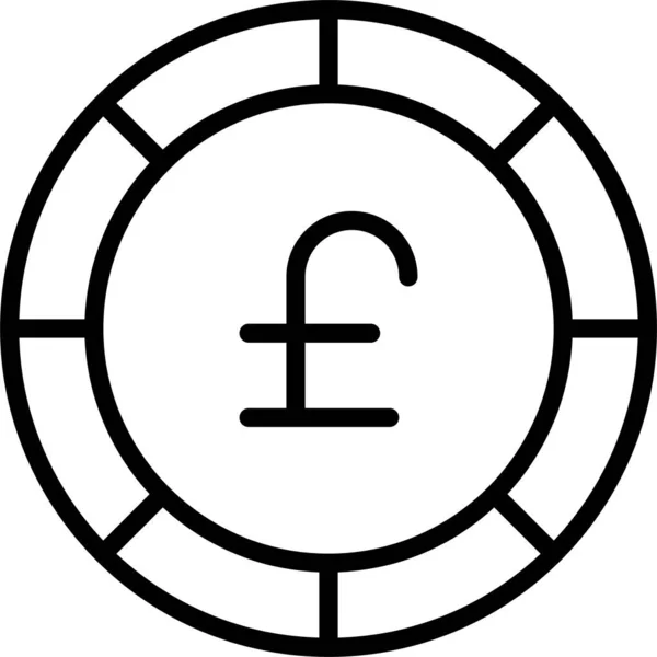 Pfund Kauft Bezahlsymbol — Stockvektor