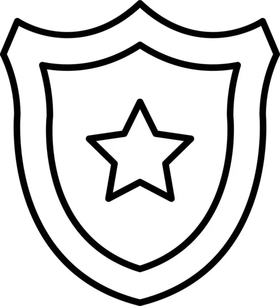 Защитная Иконка Стиле Наброска — стоковый вектор