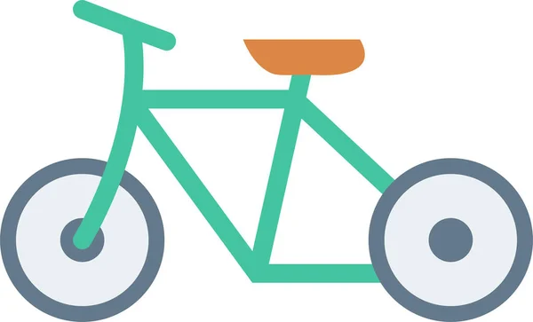 Bicicleta Ejercicio Deporte Icono Estilo Plano — Vector de stock