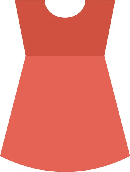 Kumaş Elbise Moda Simgesi Düz Stil — Stok Vektör