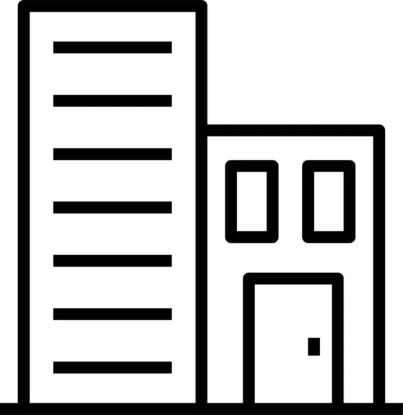 Gebäude Ikone — Stockvektor
