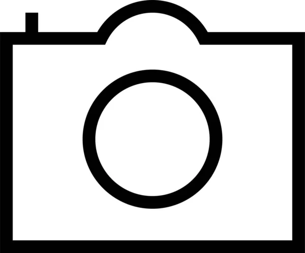 Camera Digital Image Icon Outline Style — Stock Vector