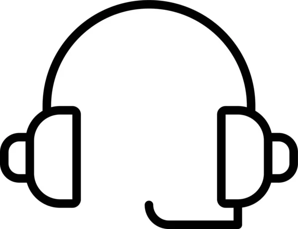 Піктограма Звукового Звуку Навушників — стоковий вектор