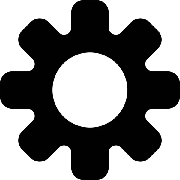 Icono Reparación Control Configuración Estilo Sólido — Archivo Imágenes Vectoriales
