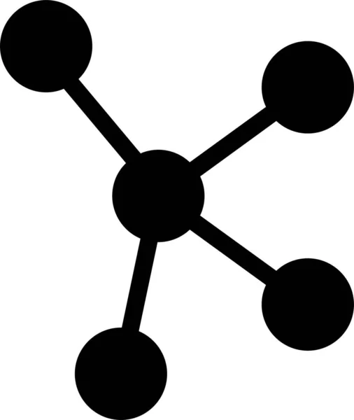 Comunicación Informática Icono Conexión Estilo Sólido — Archivo Imágenes Vectoriales