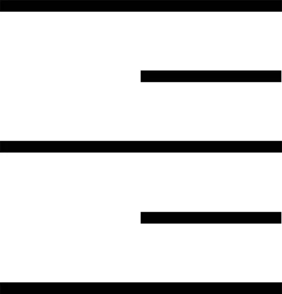 Align Ikon Kanan Paragraf Dalam Gaya Solid - Stok Vektor
