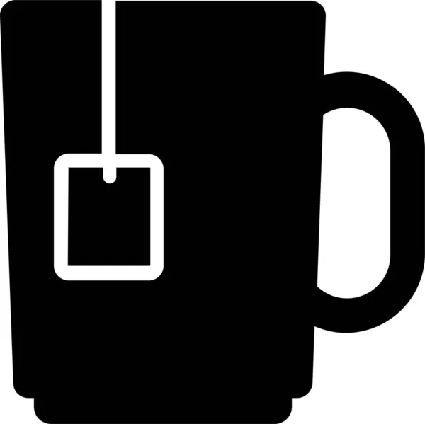 Break Coffee Coffee Break Icon Solid Style — Stock Vector