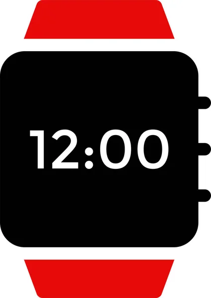 Alarm Applewatch Device Icon Flat Style — Stock Vector