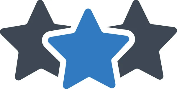Premium Rating Star Ikone Soliden Stil — Stockvektor