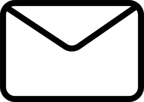 Envelope Inbox Letter Icon Outline Style — Stock Vector