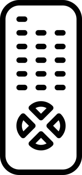 Иконка Удаленного Сигнала Устройства Стиле Контура — стоковый вектор
