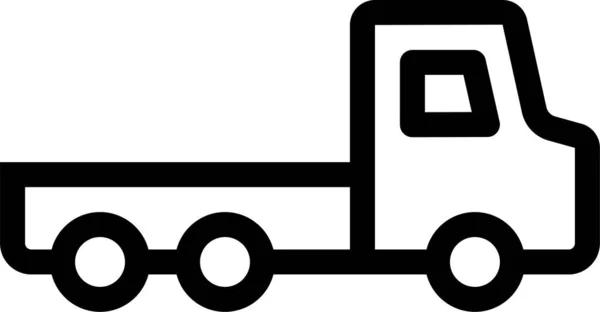 Auto Delivery Logistic Symbol Umriss Stil — Stockvektor