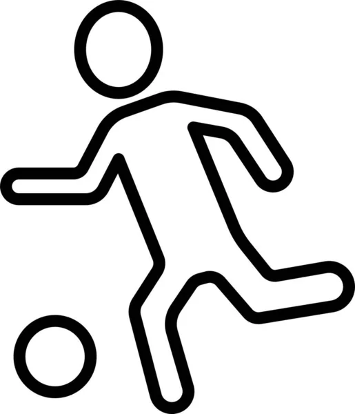 Spel Bal Sport Pictogram — Stockvector