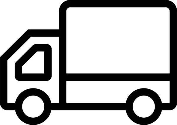 Auto Leverera Logistisk Ikon Konturstil — Stock vektor