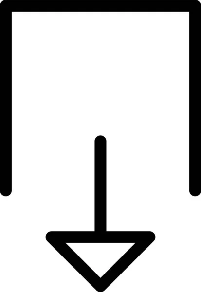 Pfeilpfeile Richtungs Symbol Umrissstil — Stockvektor