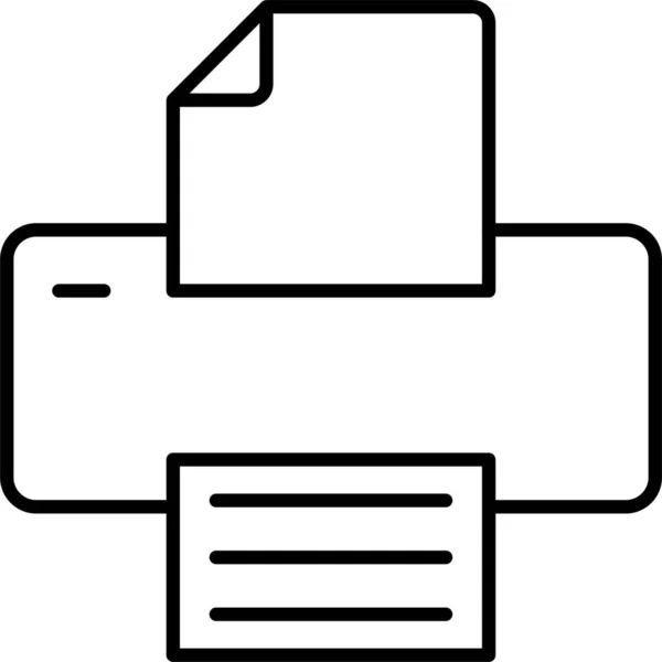 Imprimante Fax Icône Impression — Image vectorielle