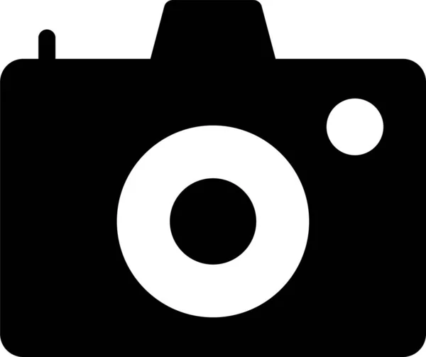 Camera Capture Device Icon Solid Style — Stock Vector