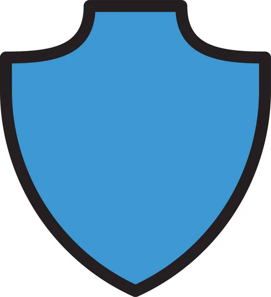 Sicherheitssymbol Für Antivirus Schutz Ausgefüllter Form — Stockvektor
