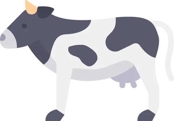 Ícone Fazenda Animal Vaca —  Vetores de Stock