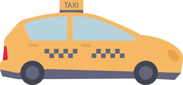 Auto Taxi Icona Del Veicolo — Vettoriale Stock