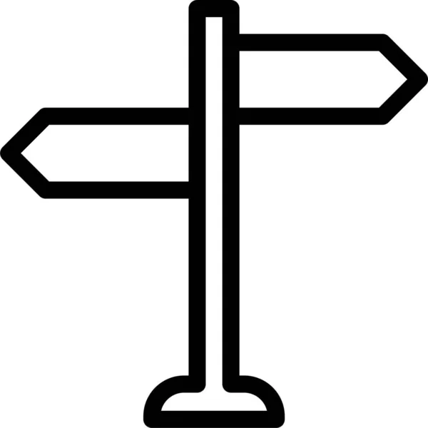 Board Richtungszeiger Symbol Umrissstil — Stockvektor